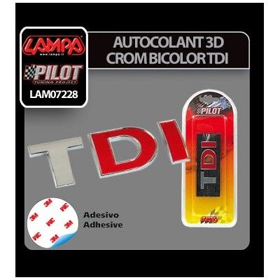 Emblema 3D Crom bicolor TDI