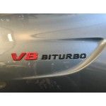 Emblema V8 Biturbo Negru - Rosu