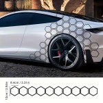 Set Sticker Auto Honeycomb MT01