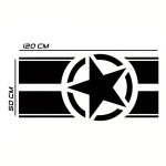Set Sticker Auto Capota Army Star