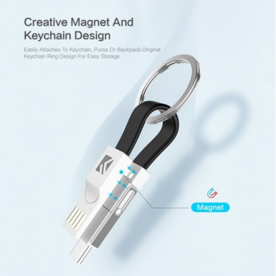 Cablu breloc incarcare 3 in 1 magnetic