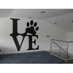 Sticker decorativ perete - Love Paw