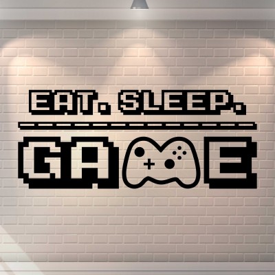 Sticker decorativ perete - Eat Sleep Game