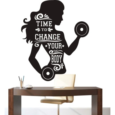 Sticker decorativ perete - Change Your Body