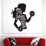 Sticker decorativ perete - Change Your Body