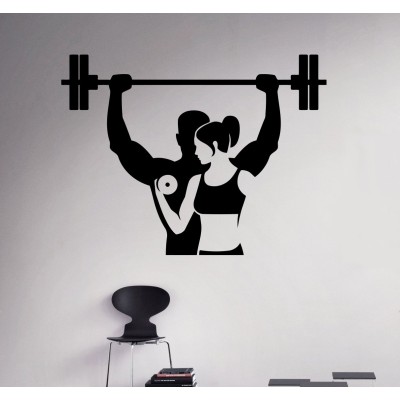Sticker decorativ perete - Fitness Body Work
