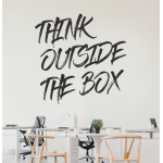 Sticker decorativ perete - Think Outside The Box