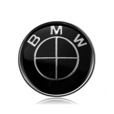 Emblema Capota BMW 74 mm Neagra