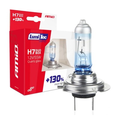 Set 2 Becuri Halogen H7 130% 55W