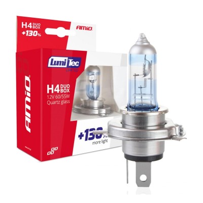 Set 2 Becuri Halogen H4 130% 55W