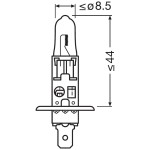 Bec Halogen H1 Osram 55W 12V Original