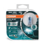 Set 2 becuri halogen OSRAM H4 12V 60/55W P43T COOL BLUE NEXT GEN 5000K