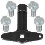 Set 4 Suruburi Cu Cheie Pentru Capace Roti Opel