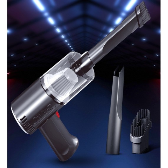 Aspirator Auto Fara Fir HEPA 120W, Autonomie 30 Min, Incarcare USB