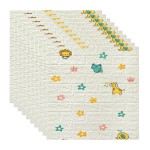 Set 10 Placi Tapet 3D Model Caramida Animalute si Floricele