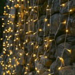 Instalatie Craciun Tip Perdea, 2 m x 1 m, 120 LED-uri, Alb Cald