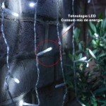 Instalatie Craciun Tip Perdea, 240 LED-uri, 3m x 2m, Alb Rece