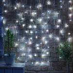 Instalatie Craciun Tip Perdea, 240 LED-uri, 2m x 2m, Alb Rece