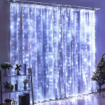 Instalatie Craciun Tip Perdea, 240 LED-uri, 2m x 2m, Alb Rece
