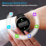 Ceas Smartwatch Fitness ZL02D Android/iOS IP67 Negru