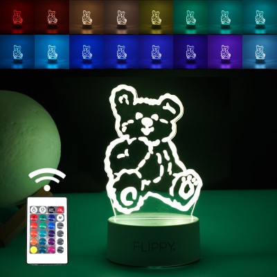 Lampa LED Decorativa 3D Ursulet