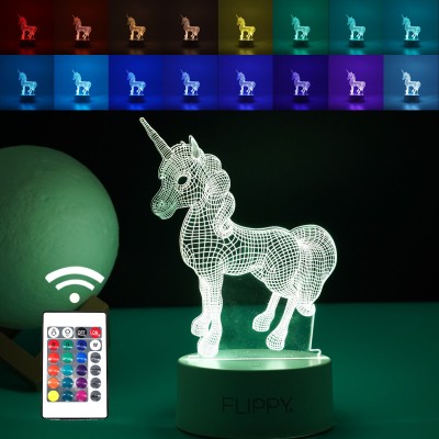 Lampa LED Decorativa 3D Unicorn