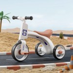 Bicicletă De Echilibru Cu Trei Roti Pentru Copii, Corgi Scooter Alb