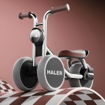 Bicicleta De Echilibru Haler Pentru Copii 1-6 Ani, Gri Grafit