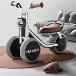 Bicicleta De Echilibru Haler Pentru Copii 1-6 Ani, Gri Grafit