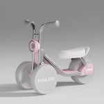 Bicicleta De Echilibru Haler Pentru Copii 1-6 Ani,Roz Pudra