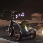 Bicicletă De Echilibru Cu Trei Roti Pentru Copii, Corgi Scooter Alb