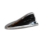 Antena auto coada de rechin ornamentala argintiu negru