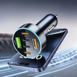 Incarcator Auto 6 in 1, Port USB Fast Charge QC3.0, 4 x USB C Type