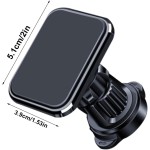 Suport Auto MagSafe pentru Telefon – Prindere pe Grilă, Rotativ 360°, Magnet Puternic