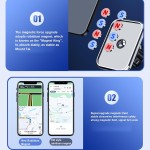 Suport Auto MagSafe pentru Telefon – Prindere pe Grilă, Rotativ 360°, Magnet Puternic