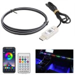 Banda Ambientala Acrilica Symphony Cu LED 110CM + 35CM Alimentare USB