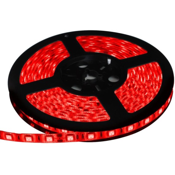 Banda Led Rosie 60 Leduri 5050/Metru, 24V, Rezistenta La Apa, Rola 5 Metri
