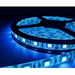 Banda Led Albastra 60 Leduri 5050/Metru, 24V, Rezistenta La Apa, Rola 5 Metri