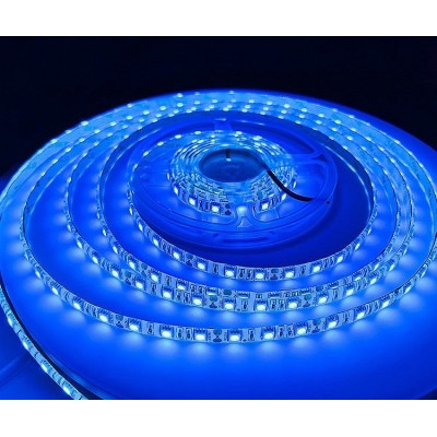Banda Led Albastra 60 Leduri 5050/Metru, 24V, Rezistenta La Apa, Rola 5 Metri