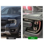 Set 2 Ornamente Faruri Ford Ranger T9 Wildtrak Negru Mat