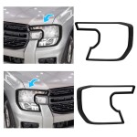 Set 2 Ornamente Faruri Ford Ranger T9 XL XLS Negru Mat