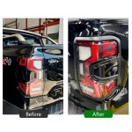 Set 2 Ornamente Stopuri Ford Ranger T9 Wildtrak Negru Mat