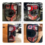 Set 2 Ornamente Stopuri Ford Ranger T9 Wildtrak Negru Mat