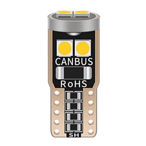 Led T10 Alb Canbus 6 SMD 3030 12V