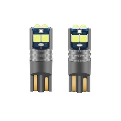 Set 2 Led T10 Alb Canbus 6 SMD 3030 12V IP65