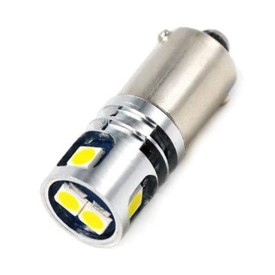 Led BAY9S H21W Portocaliu Canbus 5 SMD 3030 12V