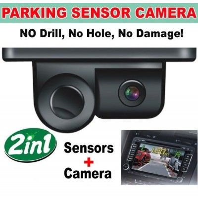 Sistem de parcare 2 in 1 cu camera de marsarier si senzor de parcare incorporat S450