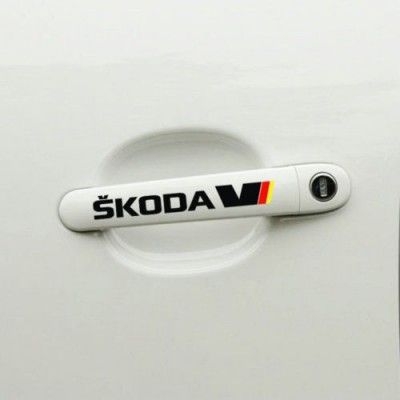 Sticker manere usa - Skoda (set 4 buc.)