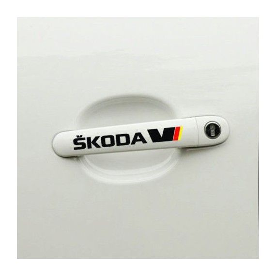 Sticker manere usa - Skoda (set 4 buc.)