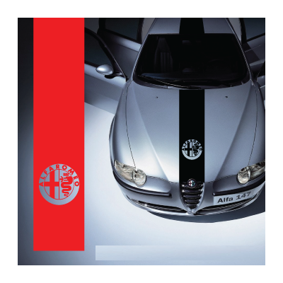 Sticker capota Alfa Romeo (v2)